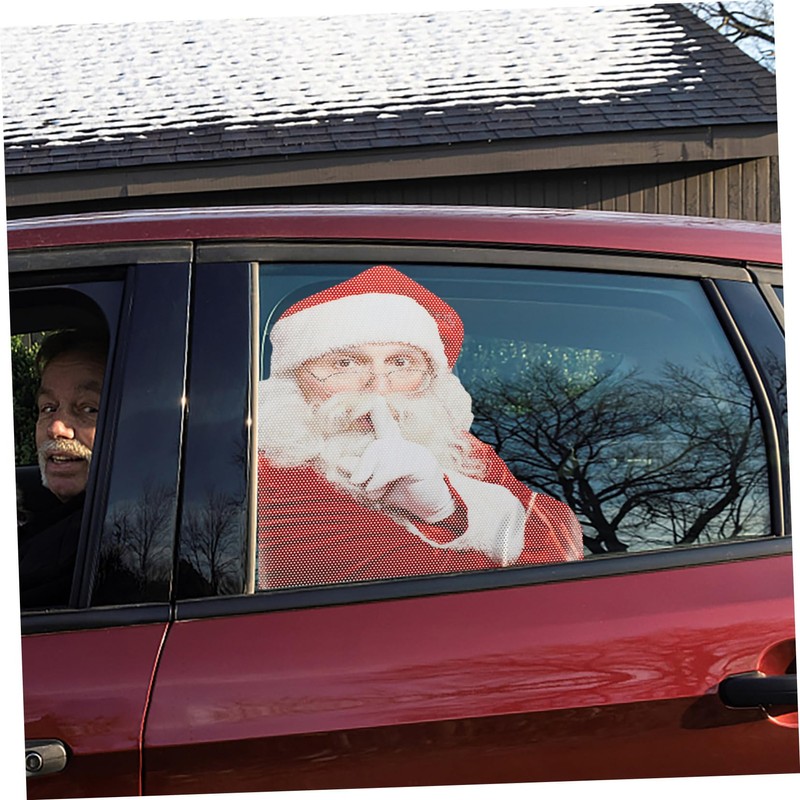 Mobestech Christmas Window Clings Car Auto Rear Sticker Merry Christmas
