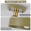 Modern Semi Flush Mount Ceiling Light Fixture, 12.6" Metal Shade