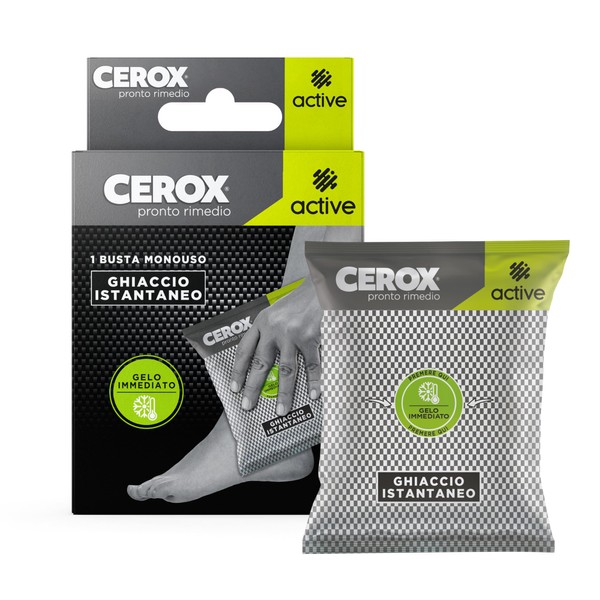 CEROX Active Instant Ice, Ready Remedy for Sprains, Trauma and Hematoma, Instant Cooling Effect, Relieves Pain in the Affected Area, 1 Disposable Bag