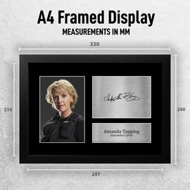 HWC Trading FR A4 Amanda Tapping Stargate SG-1 Gifts Printed Signed Autograph Picture for TV Show Fans - A4 Framed