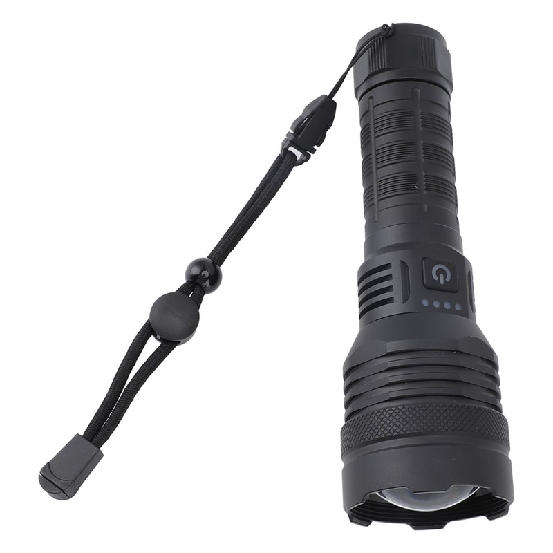Super Bright Flashlight 30000lm Zoomable 2000m Range Support Power Output