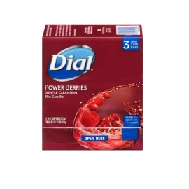 Dial POWER BERRIES 3 Bar  4 Oz Each Glycerin Gentle Skin Care