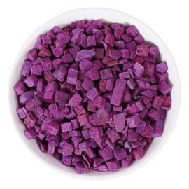Dried purple potatoes dehydrated purple potato granules 300g (10.58oz.) Baked decoration Gruel grated dried purple sweet potatoes