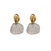 Silver Shell Charm Earrings for Women Silver Fan Shaped Earrings