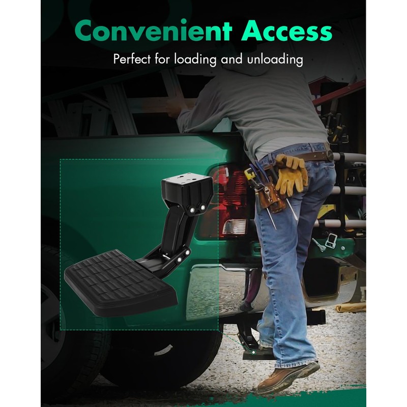 SCITOO Rear Bed Step Folding Tailgate Step For 2020-2024 for