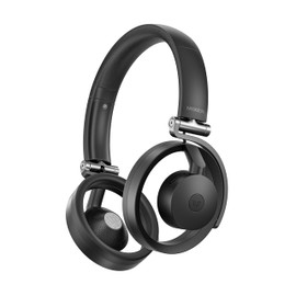 Weofly Mixer Open Ear Headphones, Wireless Headphones with Qualcomm aptX HD, Snapdragon Sound, Comfortable Breathable Open Fit, 40-Hour Playtime, Open Back Headphones with Carrying Case (Black)