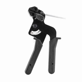 Zopsc Metal Zip Ties Tool, Stainless Steel Cable Tie Gun, Automatic Tensioning/Cutting Tool for Repair Fences, Pipes, Chain Links, Head Wrap