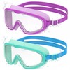 Seaflar 2Pcs Occhialini da Nuoto con Ampia Calibatura per Bambini,