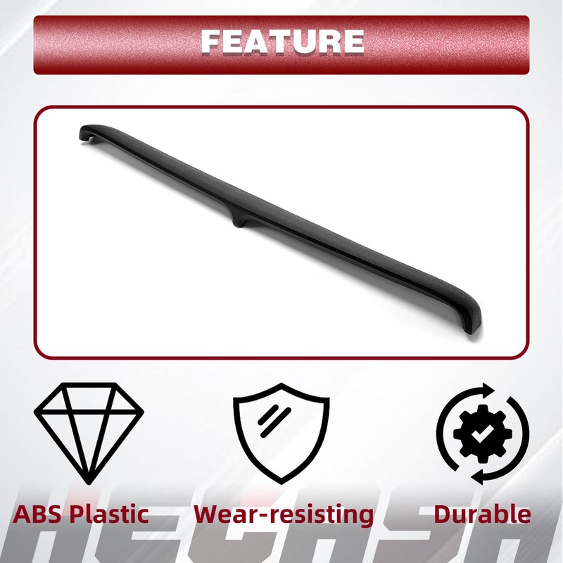 HECASA Black Dash Cover Dashpad Cover Compatible with 1973-1979 Ford