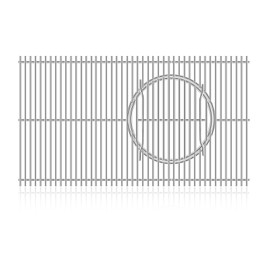 Zemibi 66089 66097 GS4 Grates Replacement for Weber Genesis II E-410, E-435, S-435, S-410, SE-410, Weber Genesis II LX E-410, E-440, S-440, Weber Genesis II LX 400 SER GBS S435, Stainless Steel