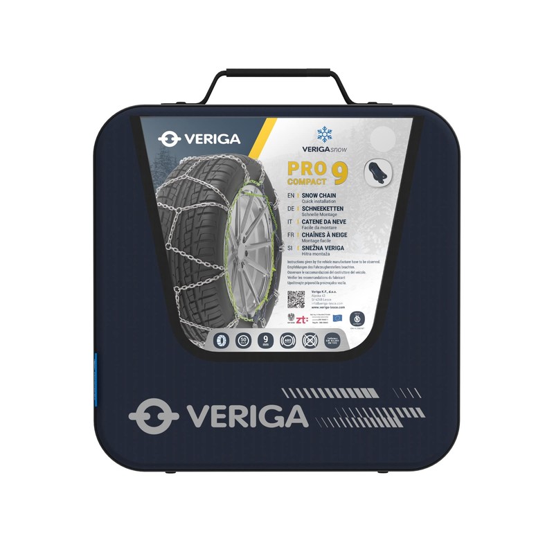 Veriga PC12 100 Compact Snow Chains for Cars Easy Installation