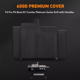 Replacify Grill Cover for Pit Boss KC Combo, Heavy Duty Waterproof 600D Oxford, PVC Lined
