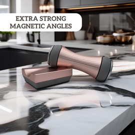 yourAAAwatch Onze Rolling Knife Sharpener | 15 18 Degree Knives Sharpener | Aluminum Alloy Gripable Blade Sharpener 360 & 600 Diamond | Strong Magnet Anti Rolling Ergonomic Grip | Pink Gold Color