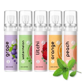 5PCS Fruit Oral Breath Spray, Mouth Breath Freshener, Bad Breath Treatment for Adults, Dry Mouth Spray for Bad Breath, Effective Mouth Oral Breath Spray, Breath Spray Mouth Spray Breath Freshener