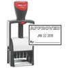 Heavy Duty Date Stamp with"Approved" Self Inking Stamp - Black Ink)