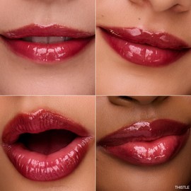 Ogee Midnight's Kiss - Rose Quartz Face Stick & Thistle Lip Gloss Duo - Limited Edition Holiday Makeup Gift Set - Certified Organic & Skincare-Infused