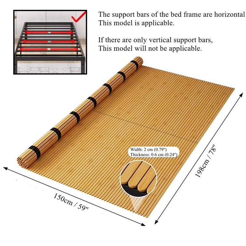 LOBOTOU Bunkie Board Heavy Duty Bed Boards for Under Mattress,Closely