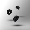AIEX 12 Pcs RV Stove Top Grommets, Black Furnace Grommet