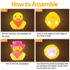 wonuu Cute Yellow Rubber Duck with Light Glowing Rubber Ducks