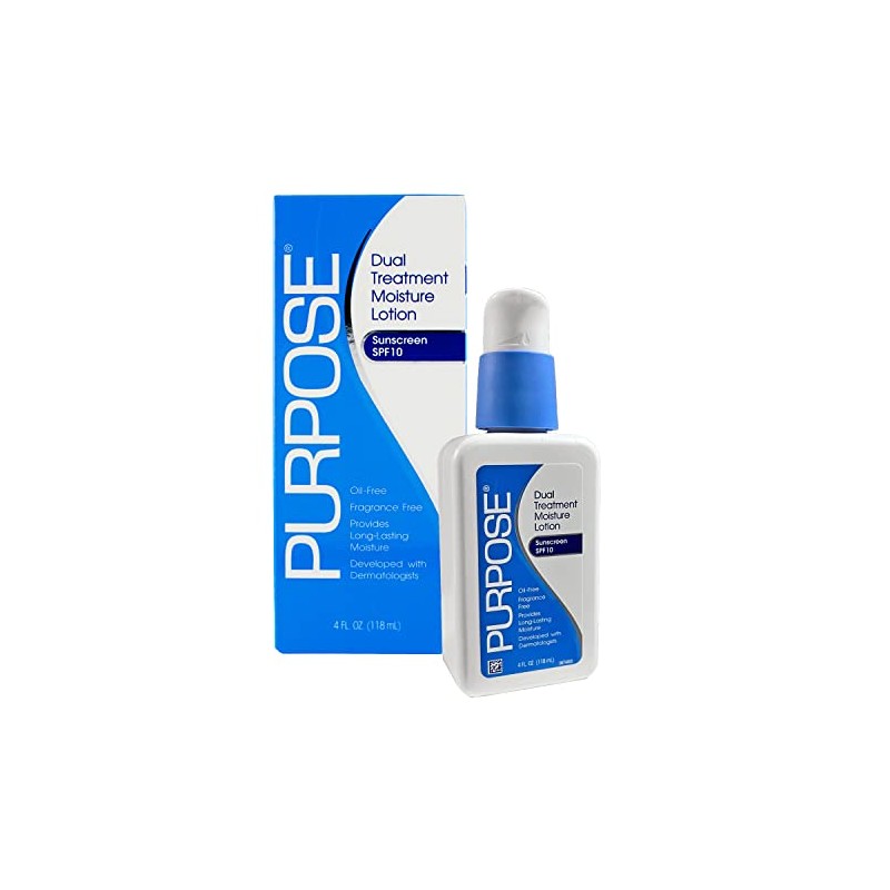 Tratamiento doble hidratante Purpose, de SPF 10 y 4 onzas,
