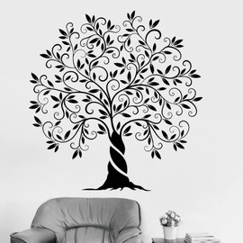 YLLMNOBM Vinyl Wall Decal Nature Tree of Life Home Decoration Sticker Living Room Bedroom Art Decal