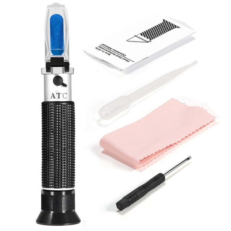 Seawater Salinity Refractometer,V-Resourcing Automatic Temperature Compensation Sea Water Salinity Measurer