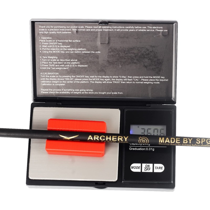FENJANER Archery Scale Arrows Draw Weight Scale Grain/Gram Scales Portable