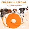 Robust and weatherproof training lead for dogs practical and (orange,