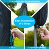 Mrrihand Rotary Washing line Cover 180cm, Black