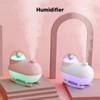 Small Humidifier Desktop Humidifier Cartoon Astronaut Train Colorful Lighting USB