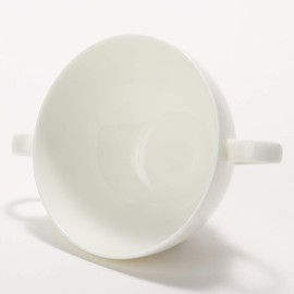 NARUMI(ナルミ) Cup and Saucer Sense Plain White 260cc Bouillon 51799-2913
