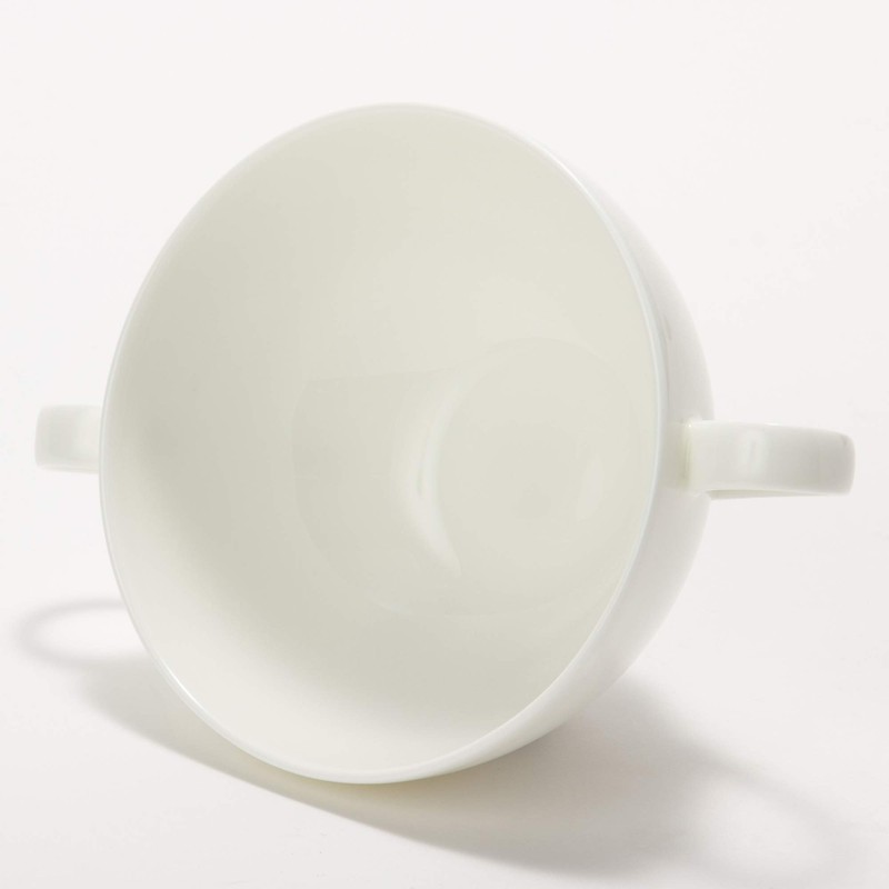 NARUMI(ナルミ) Cup and Saucer Sense Plain White 260cc Bouillon 51799-2913