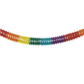 'Paper Chains, D = 16 cm, 6 M, Rainbow Coloured Party Garland Birthday & Fancy Dress