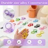 27PCS Colorful Key Rings Set with Lobster Clasps