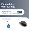 MediaRange kabelgebundene 3-Tasten Maus mit optischem Sensor, geräuscharm, schwarz