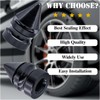MEAJOO 4PCS Spiked Style Tire Valve Stem Caps, Corrosion Resistant,
