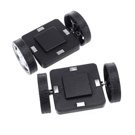 TOYANDONA Pack of 2 Magnetic Blocks Wheels Car Truck Chassis Wheel with Magnetic Tiles Magnetic Toy Construction Wheels for Children Toddlers Magnetic Building Blocks