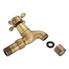 European Classic Mop Pool Faucet Wall Mounted Single Cross Handle