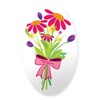 CafePress Flower Bouquet Oval Car Bumper Sticker
