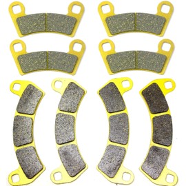 Master Chen Brake Pads for Polaris General XP 4 1000 Deluxe 2021 2022 2023 2024 Ride Command Trailhead 4 Seat Front Rear Brakes 2203318 2206231 FA456 FA680 MC0546