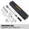 AEROFORCE 9Pcs 3/8-inch Drive Torque Wrench Set（5-45 Lb.ft/6.8-61.2 Nm）72-Tooth Professional