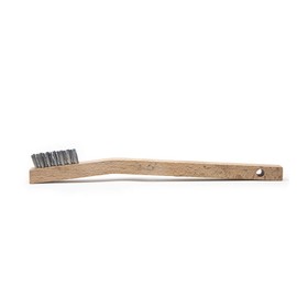 Osborn 54022SP Small Cleaning Stainless Steel Wire Angle Back Scratch Brush, 0.006" Fill Diameter, 1-7/16" Brush Area Length, 7-3/4" Overall Length