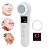 Hot Cold Face Massager Handheld Facial Vibration Massager Red Blue