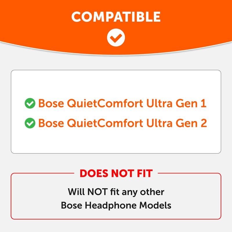 WC PadZ QC Ultra – Upgraded Replacement Earpads Compatible with