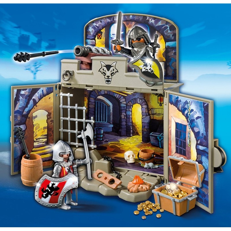 Playmobil Knights' Treasure Play Box Building Set - 89 Pieces