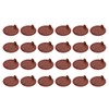 sourcing map 24Pcs Hinge Hole Covers, 35mm(1 3/8") Dia Plastic