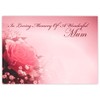 celloexpress In Loving Memory Mum (Pink Rose) Flower Message Cards