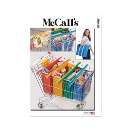 McCall's Shopping Cart Bags and Coupon Case Sewing Pattern Kit, Design Code M8420, One Size, Multicolor