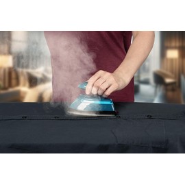 Sichler Haushaltsgeräte Bügeleisen Urlaub: Reise-Dampfbügeleisen, 420 Watt, 110/230 Volt, Wassertank, Messbecher (Camping-Bügeleisen, Kompakt-Bügeleisen)