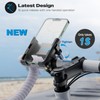 visnfa New Upgraded Bike Phone Mount Holder Two Connectors Quickly